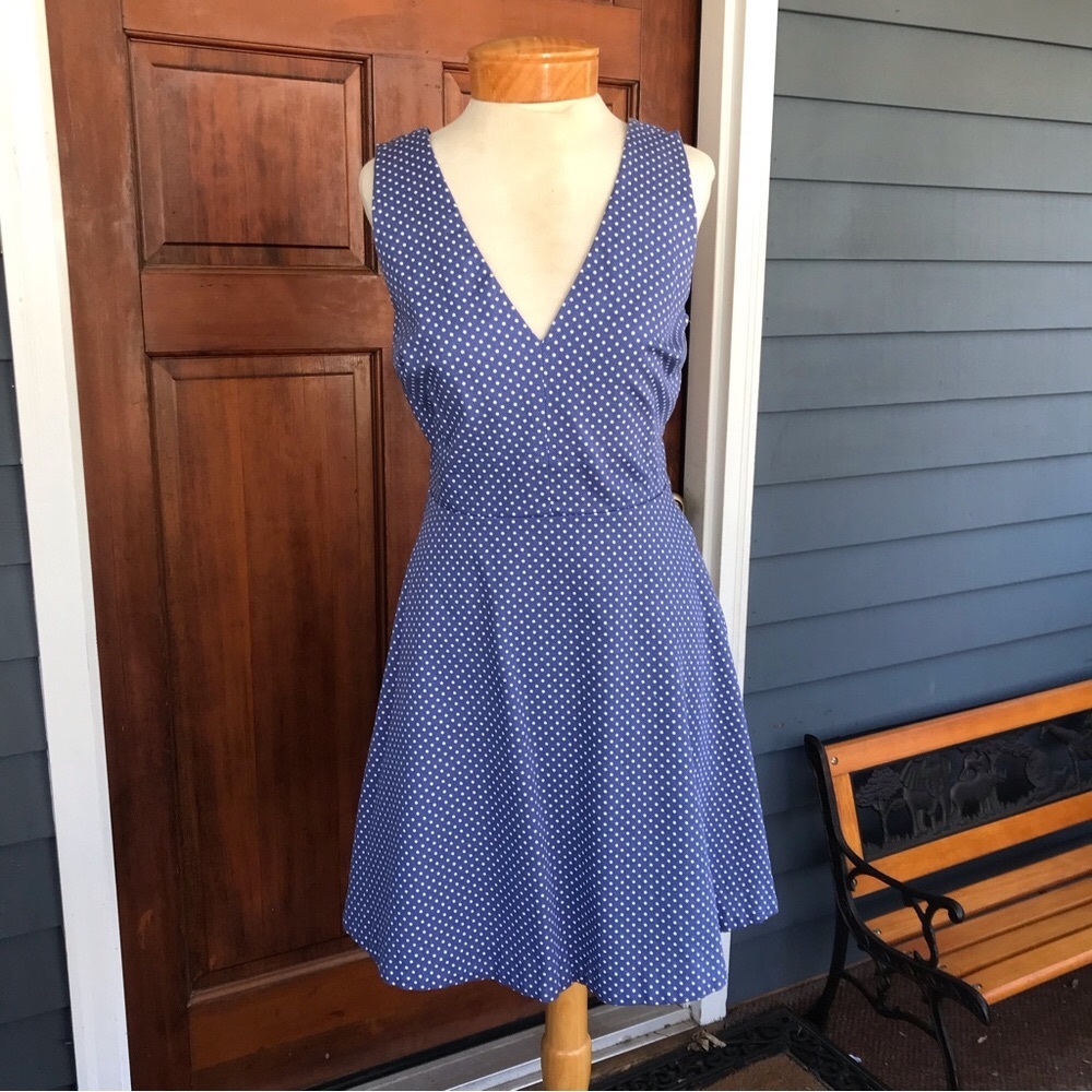 Victoria’s Secret Fit and flare v-neck polka dot dress